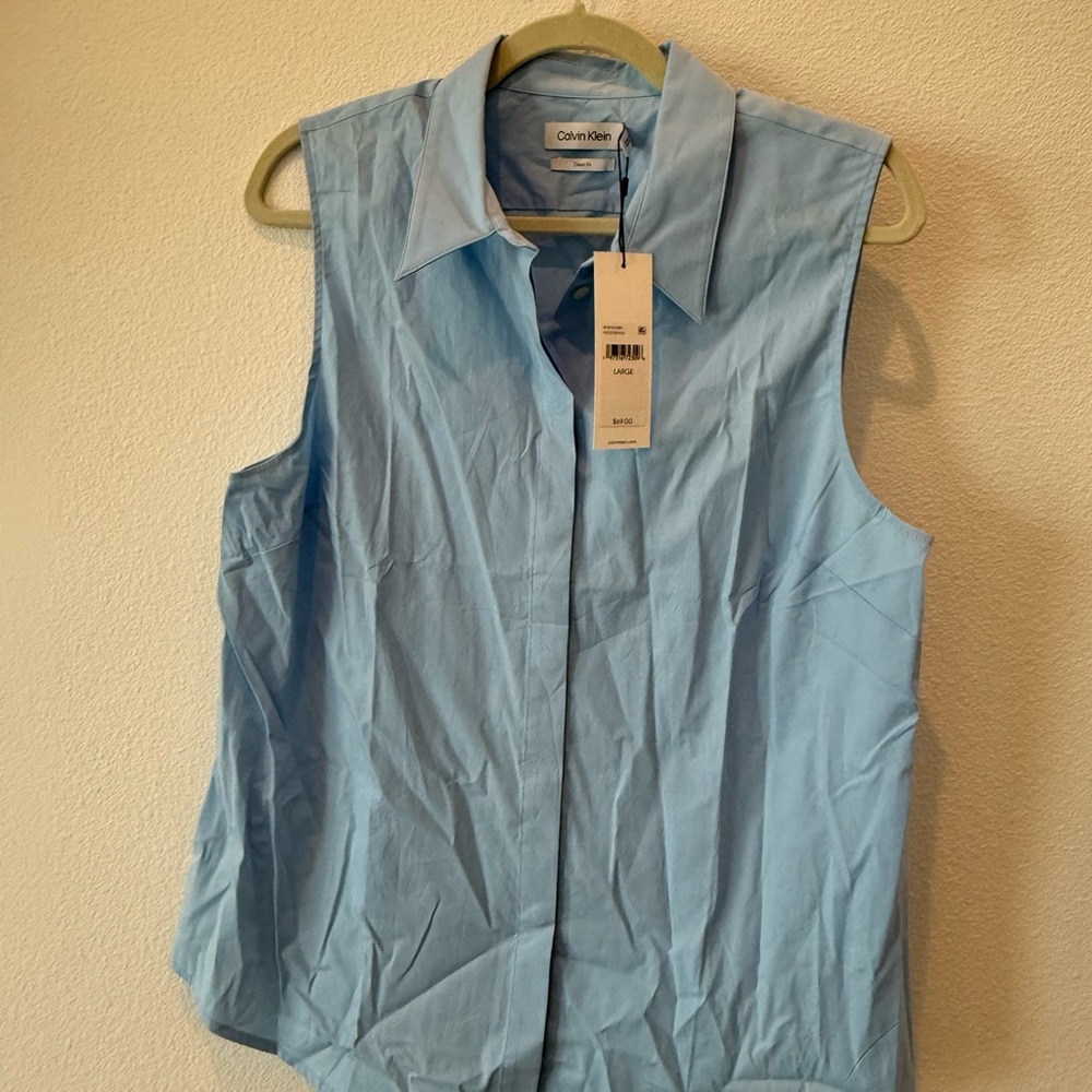 Calvin Klein Blue Casual Button Down Shirt